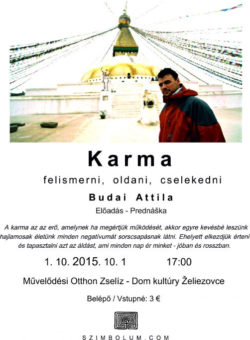 Karma - prednáška (plagát)