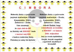 beiratkozás az óvodába